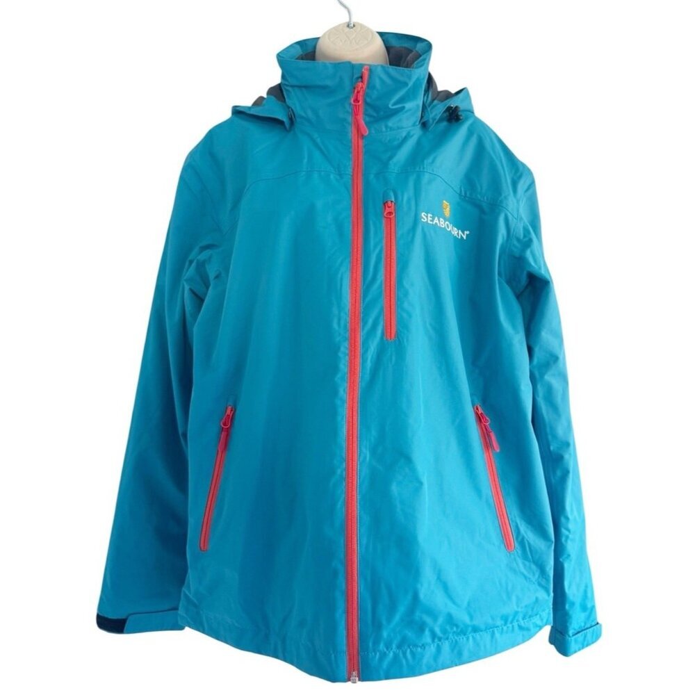 Seabourn by Helly Hansen Unisex Sz M Blue Alaska Voyages Waterproof Jacket